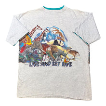 Load image into Gallery viewer, 90’s Habitat Live &amp; Let Live Animal T-shirt

