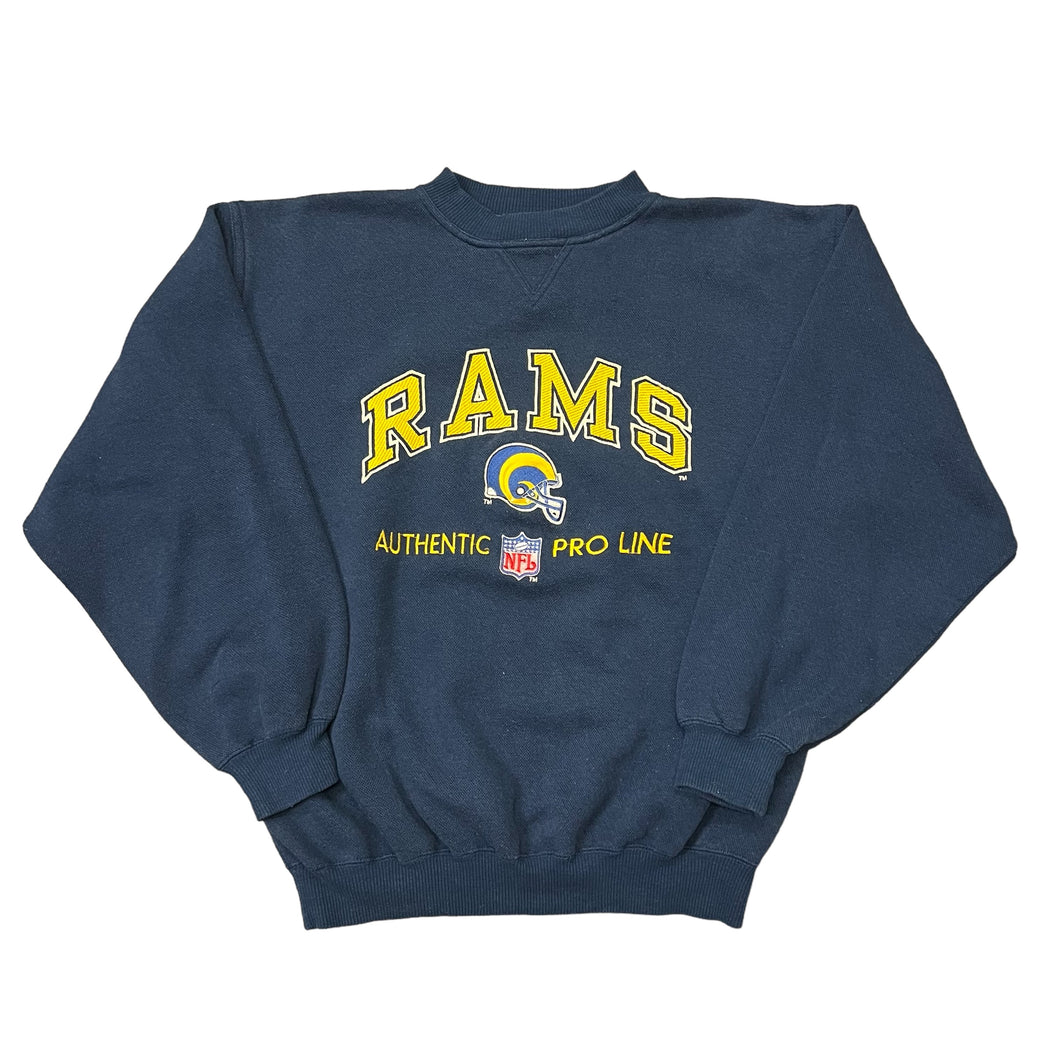 2000's Logo Athletics LA Rams Crewneck