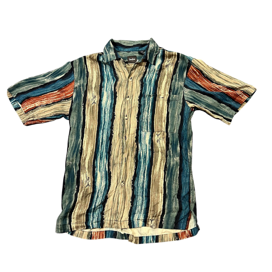 90's Neiman Marcus Abstract Silk Button-up Shirt