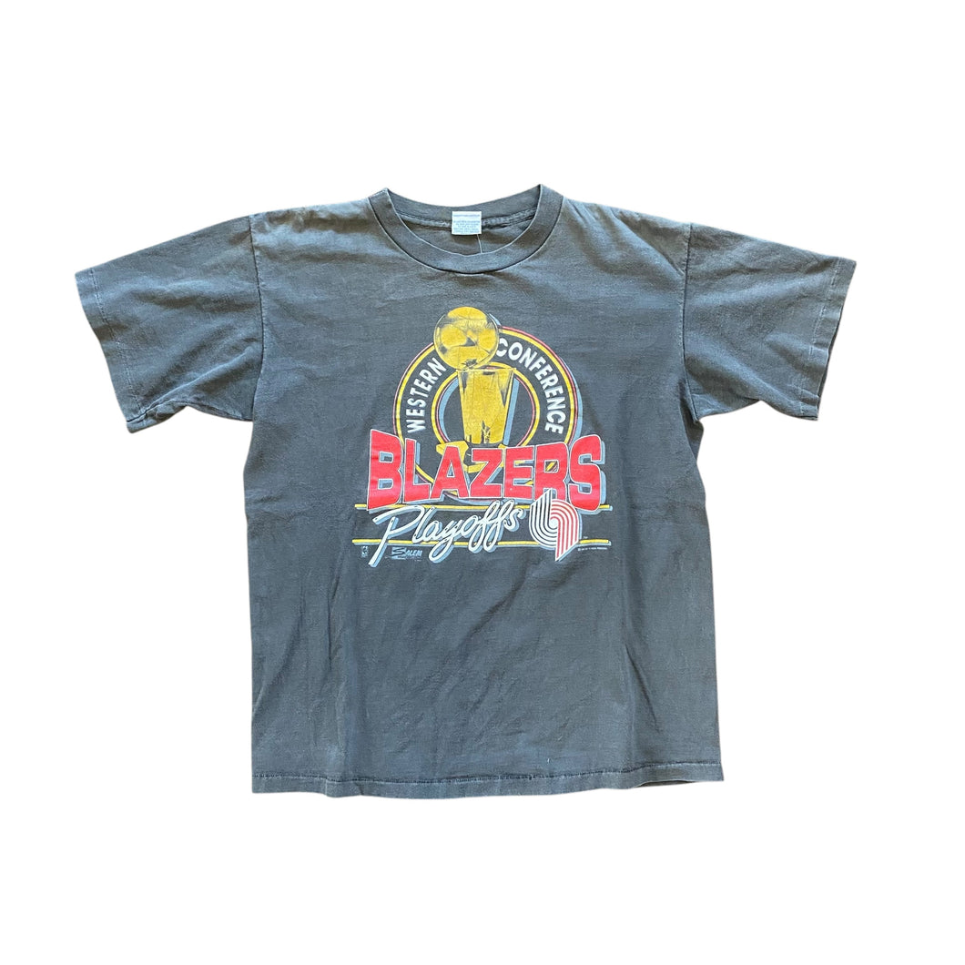 1990 Salem Sportswear Blazers Playoffs T-Shirt