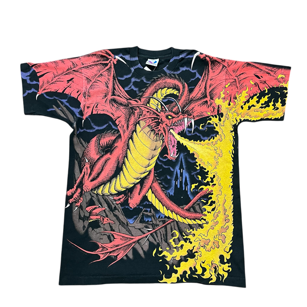1993 Liquid Blue Dungeons & Dragons AOP T-shirt