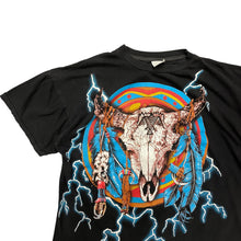 Load image into Gallery viewer, 90s American Thunder Cow Skull T-shirt
