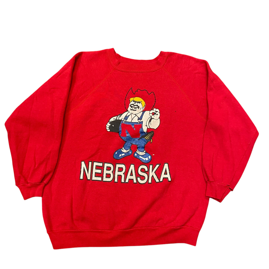 80’s Nebraska Cornhuskers Red Crewneck