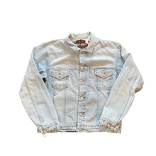 Load image into Gallery viewer, 90’s Harley Davidson “The Eagle Has Landed” Denim Jacket
