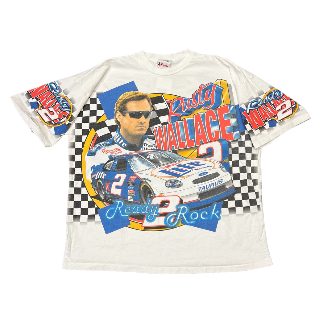 1999 Chase Authentic NASCAR Rusty Wallace AOP T-shirt