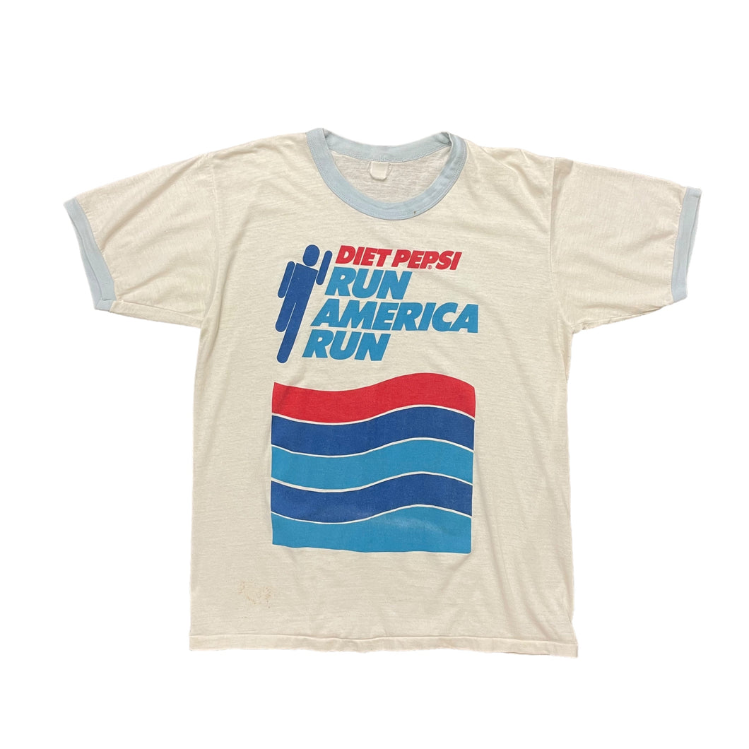 80s Diet Pepsi Run America Run T-shirt