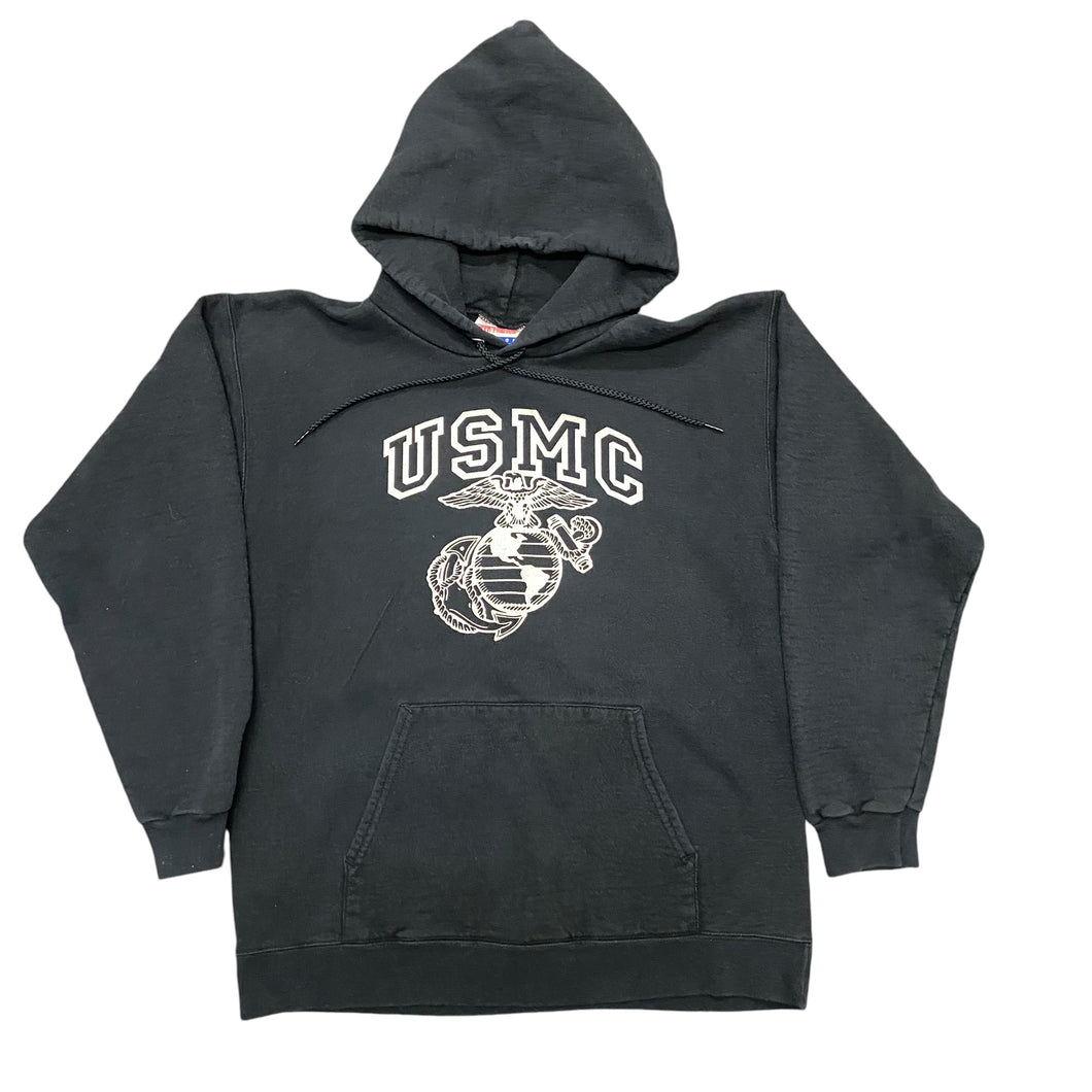 Vintage USMC Black Pullover Hoodie