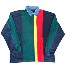 Load image into Gallery viewer, 90’s Van Heusen Collar’d Color Block Long Sleeve
