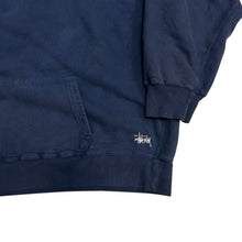 Load image into Gallery viewer, 90’s Stussy Navy Hoodie logo
