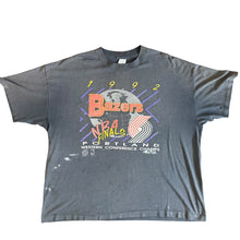 Load image into Gallery viewer, 1992 Trench NBA Trailblazers Finals T-shirt
