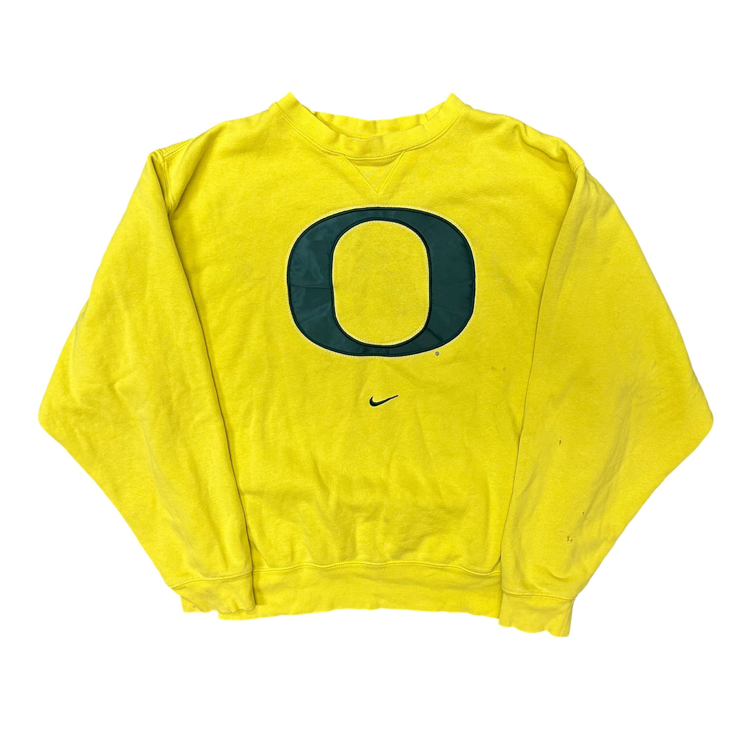 Y2K Oregon Ducks Center Swoosh Nike Crewneck