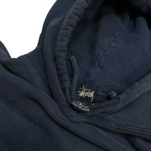 Load image into Gallery viewer, 90’s Stussy Navy Hoodie logo
