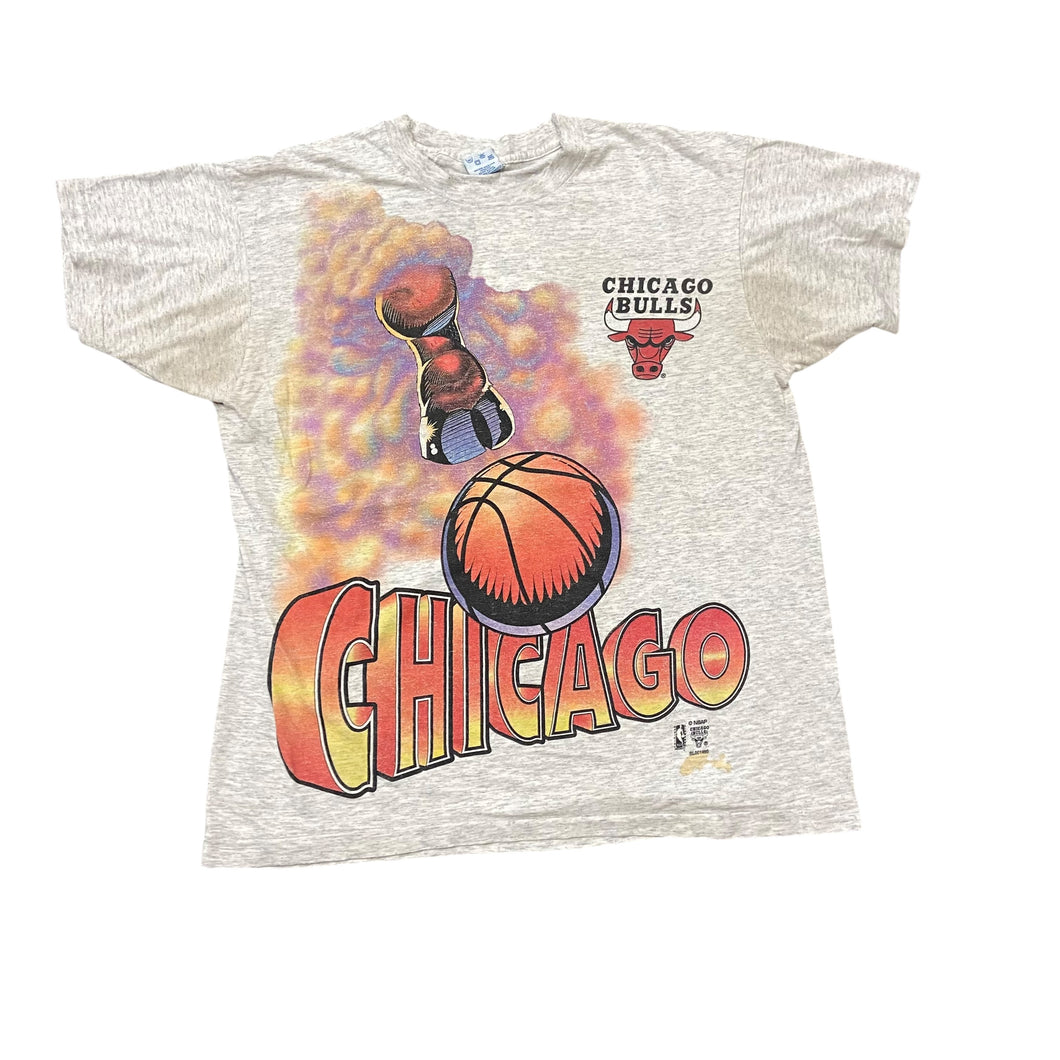 90's Chicago Bulls Mega Print T-shirt