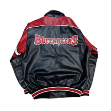 Load image into Gallery viewer, NFL Buccaneers Leather Jacket
