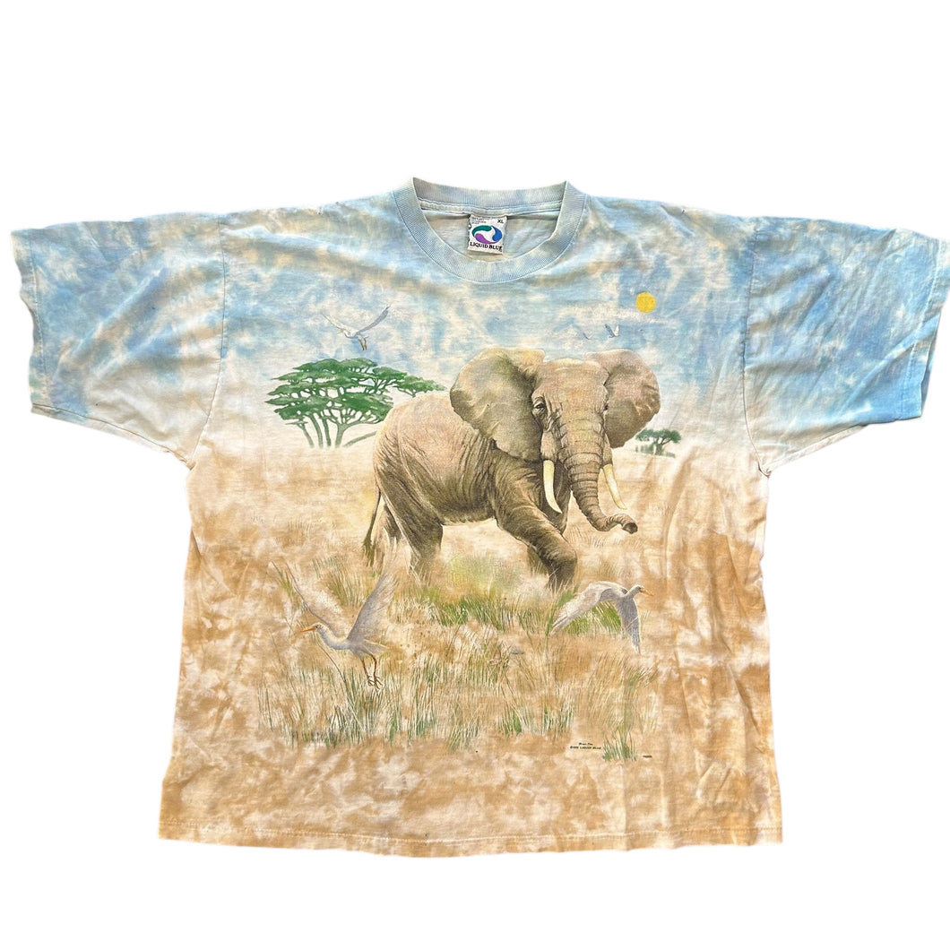 1999 Liquid Blue Elephant T-shirt