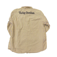 Load image into Gallery viewer, Y2K Harley Davidson Pinstripe Button Up Shirt
