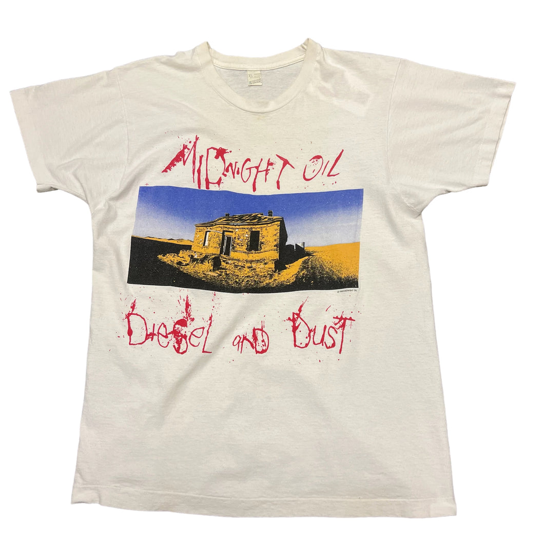 1989 Midnight Oil Diesel And Dust T-shirt