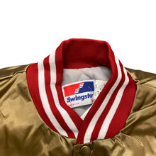 Load image into Gallery viewer, 80’s Snap-On Satin Gold Jacket
