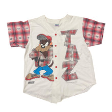 Load image into Gallery viewer, 1994 Taz Plaid Baseball Shirt
