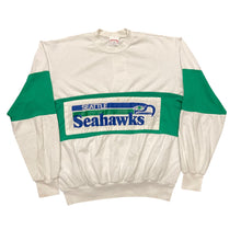 Load image into Gallery viewer, 80&#39;s Nutmeg Mills Seattle Seahawks 2 Tone Crewneck
