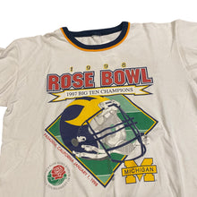 Load image into Gallery viewer, 1998 Rose Bowl Big 10 Champions Michigan Ringer T-shirt
