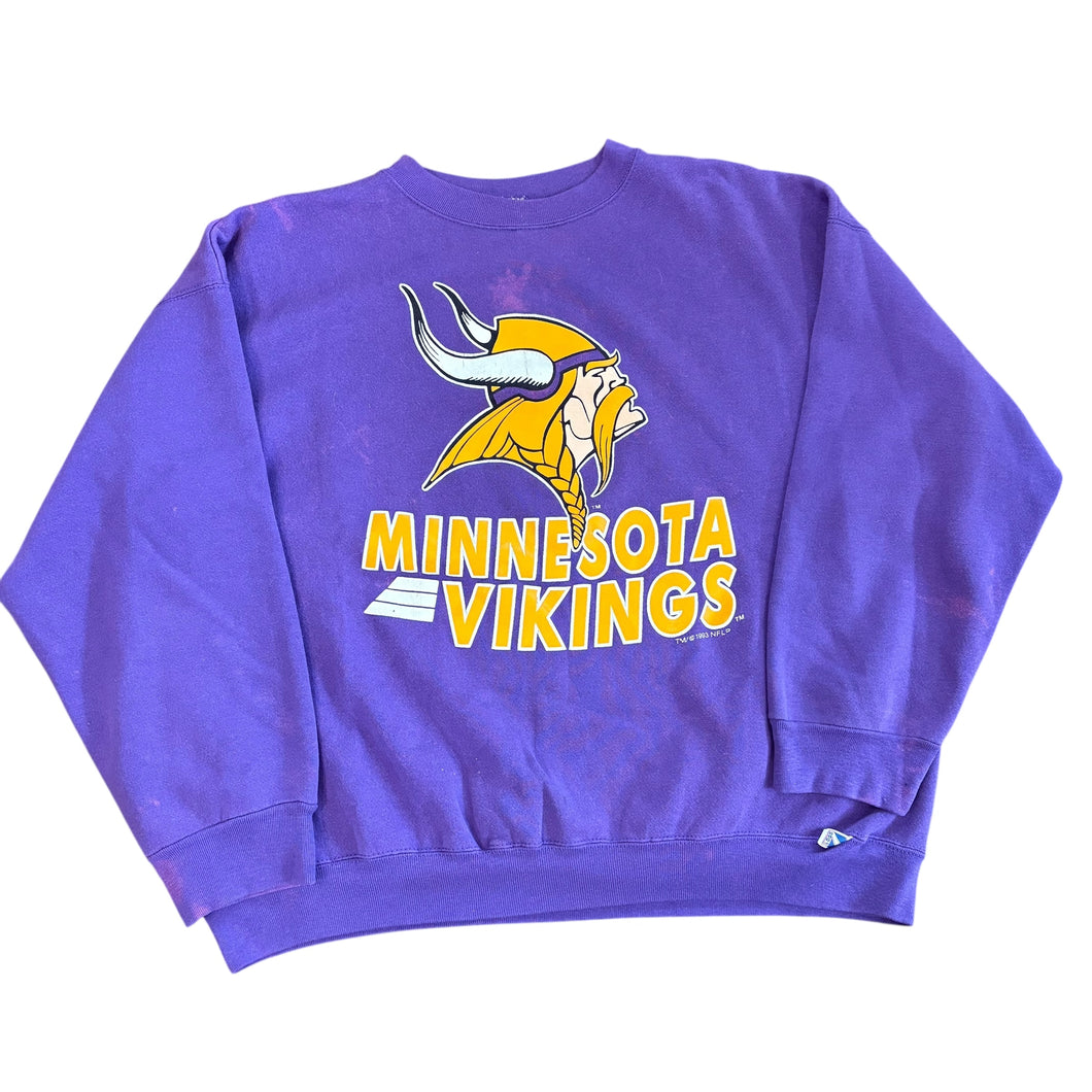 1993 Logo 7 Minnesota Vikings Crewneck