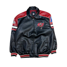 Load image into Gallery viewer, NFL Buccaneers Leather Jacket
