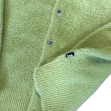 Load image into Gallery viewer, Stussy Shaggy Lime Green Cardigan
