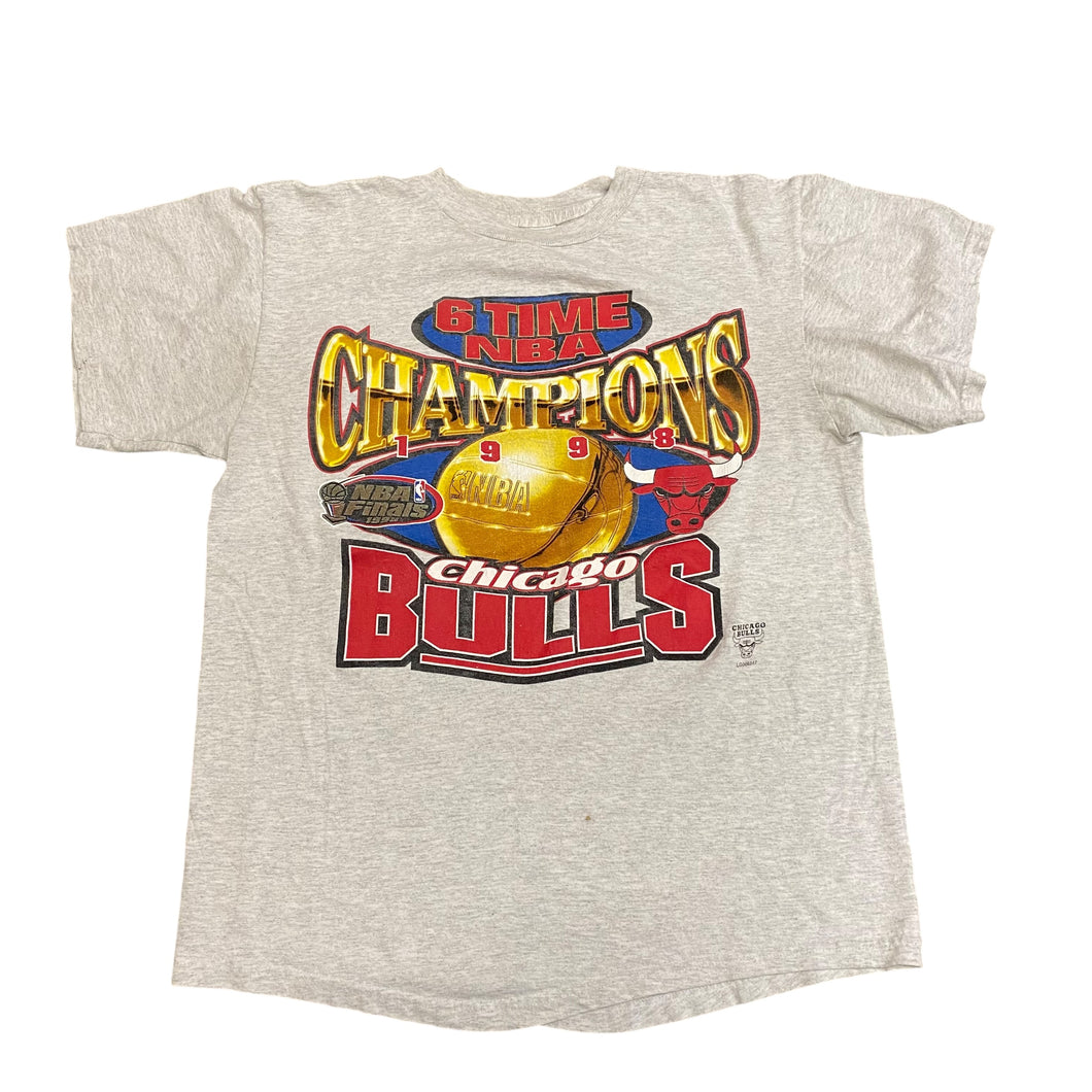 1998 Logo 7 6 Time NBA Champion Chicago Bulls T-shirt