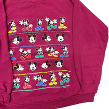 Load image into Gallery viewer, 90&#39;s Mickey magenta crewneck
