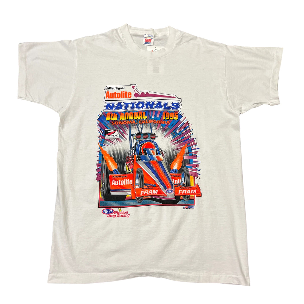 1995 NHRA Winston Drag Racing California T-shirt