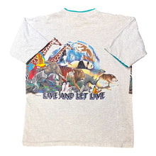 Load image into Gallery viewer, 90’s Habitat Live &amp; Let Live Animal T-shirt
