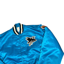 Load image into Gallery viewer, 90&#39;s Starter NHL San Jose Sharks Satin Jacket
