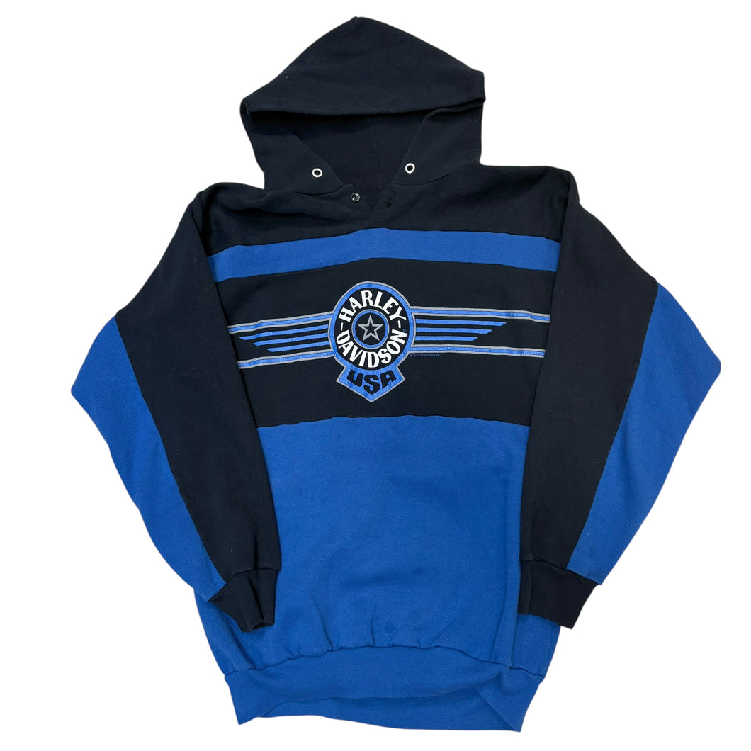 1988 Harley Davidson Striped Hoodie