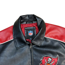 Load image into Gallery viewer, NFL Buccaneers Leather Jacket
