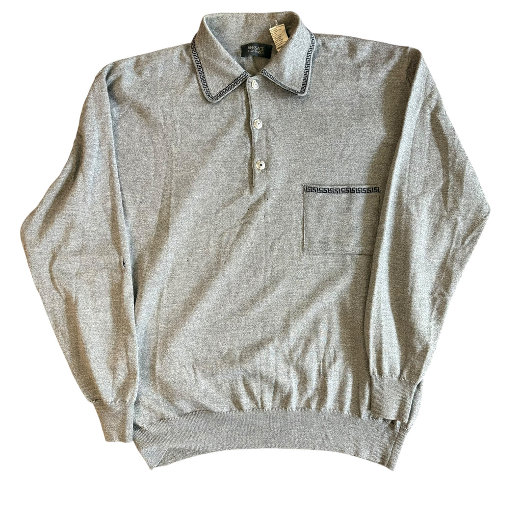 90-80's Versace Classic V2 Polo Sweater
