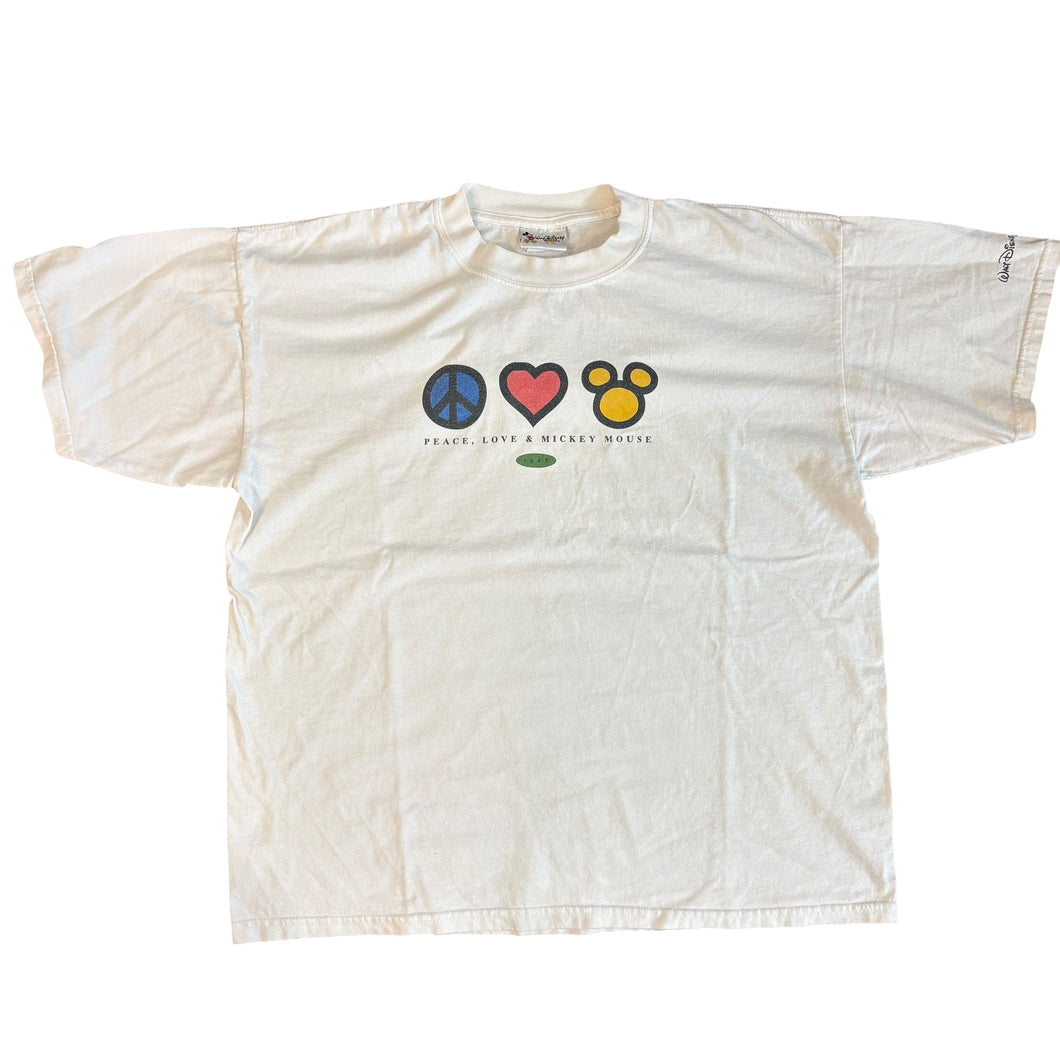 Vintage Mickey Mouse Peace T-Shirt