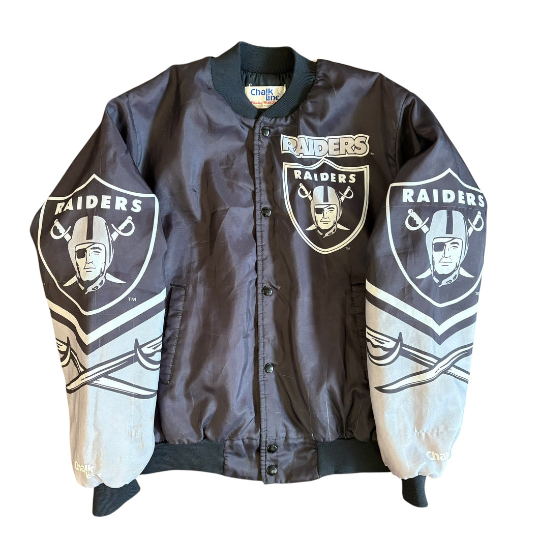 90’s Oakland Raiders Chalkline Jacket