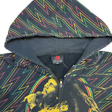 Load image into Gallery viewer, 2009 Zion Rootwear Bob Marley AOP Zip-up Jacket
