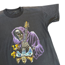 Load image into Gallery viewer, 80s Grim Reaper Skeleton Axe Shirt
