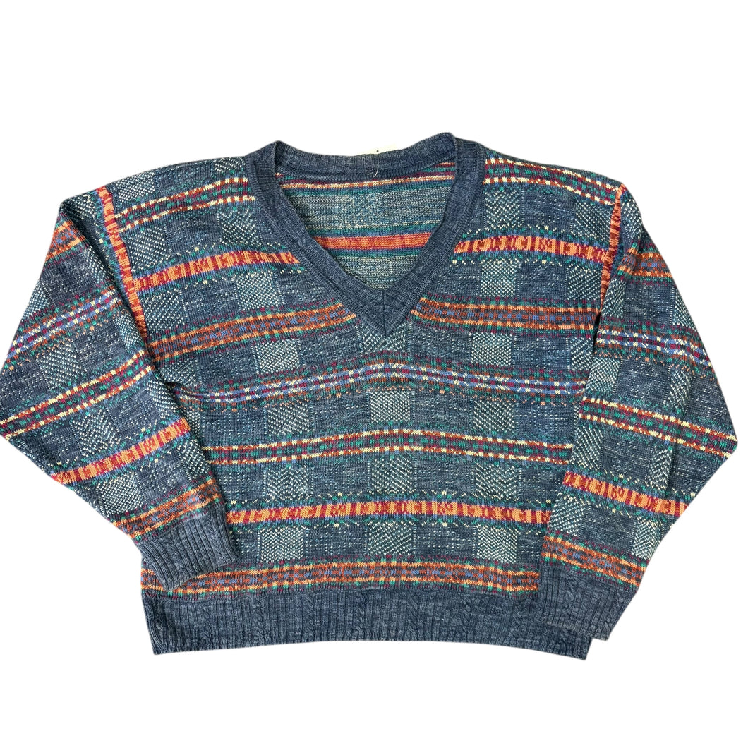 80’s Union Made V Neck Knitted Sweater