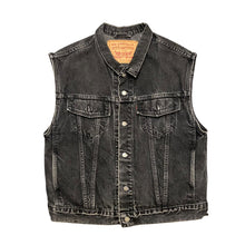 Load image into Gallery viewer, 1993 Levis Black Denim Vest
