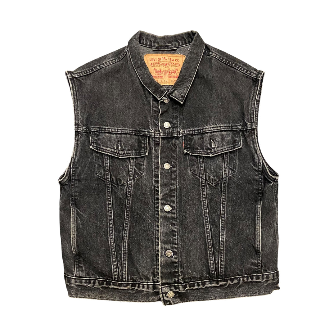 1993 Levis Black Denim Vest