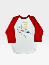 Load image into Gallery viewer, 80’s Apple Computer Macintosh Raglan Shirt
