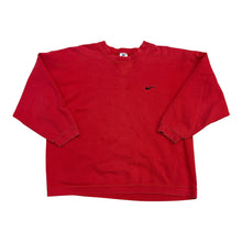 Load image into Gallery viewer, 90’s Nike Black Swoosh Red Crewneck
