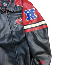 Load image into Gallery viewer, NFL Buccaneers Leather Jacket
