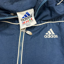Load image into Gallery viewer, 90’s Adidas Navy Windbreaker
