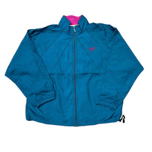 Load image into Gallery viewer, 90&#39;s Reebok Turquoise Windbreaker
