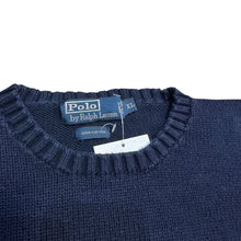 Load image into Gallery viewer, Vintage Polo Ralph Lauren Navy Knit Sweater

