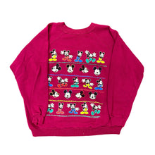 Load image into Gallery viewer, 90&#39;s Mickey magenta crewneck
